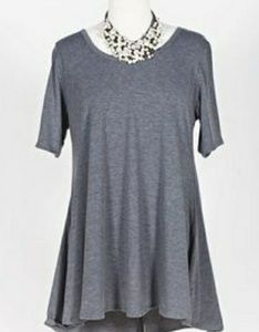 Lularoe Charcoal Gray Perfect Tee
